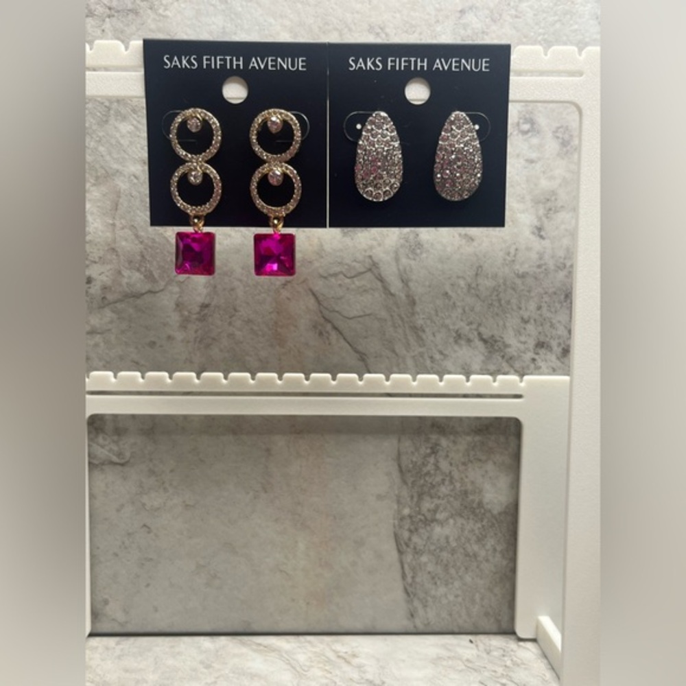 Saks Fifth Avenue Earrings Bundle of 2